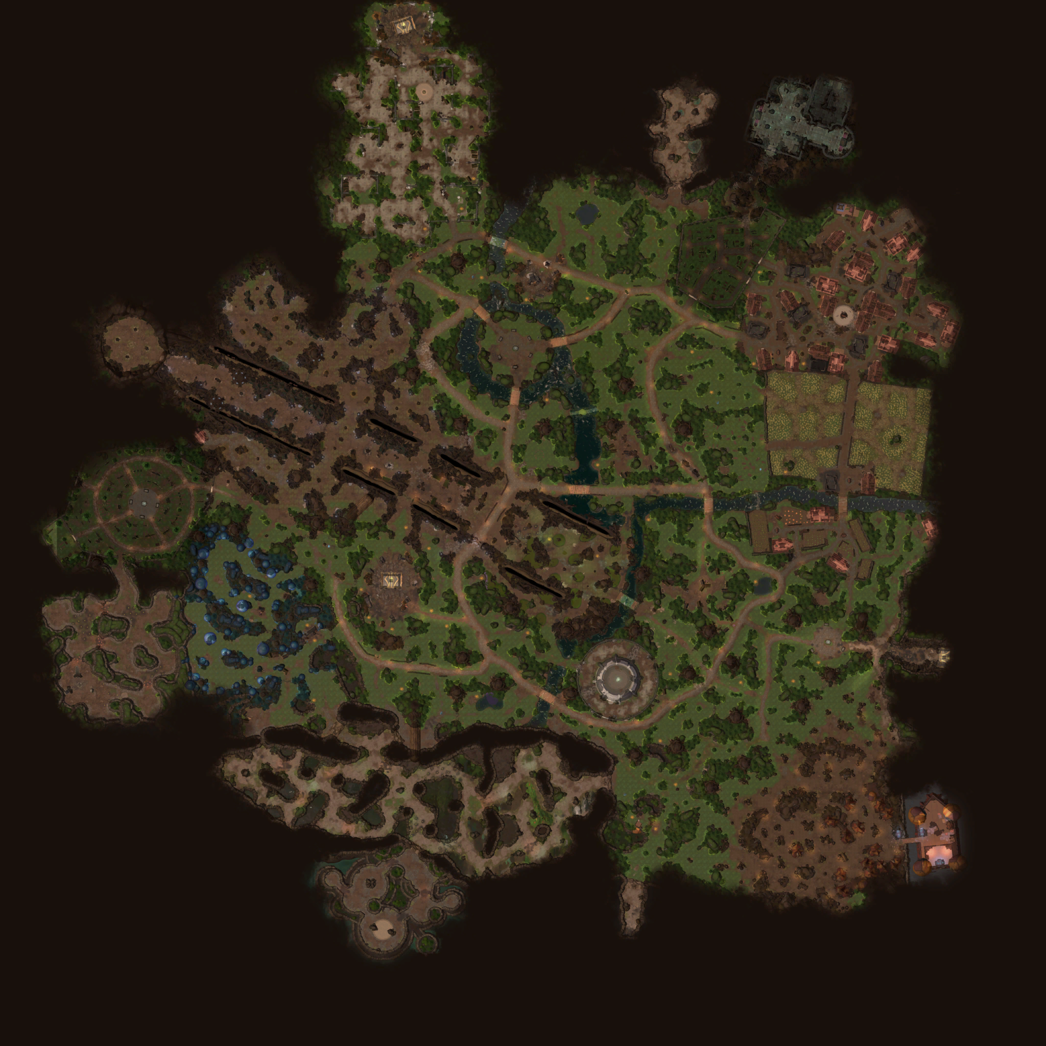 Minimapa original de Wolfswood extraído del juego